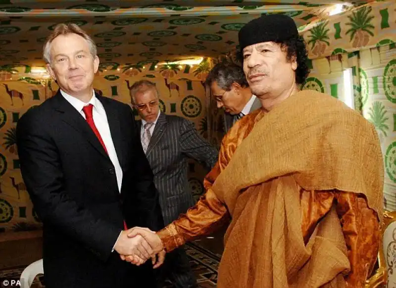 muammar gheddafi e tony blair