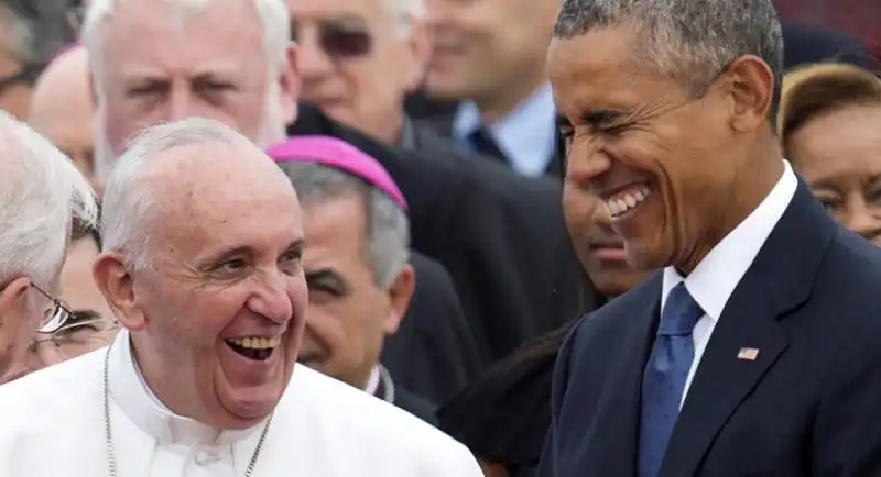 papa francesco bergoglio arriva in america accolto da obama  46