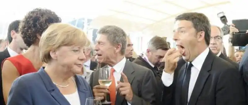 renzi merkel expo