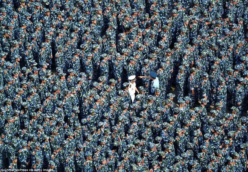 studenti cinesi in addestramento militare  4