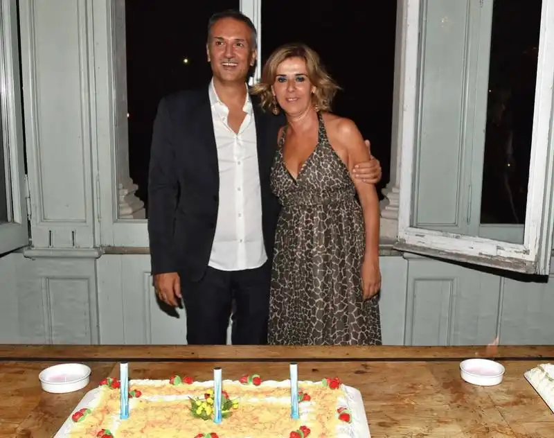 torta di compleanno per i festeggiati gerardo e paola