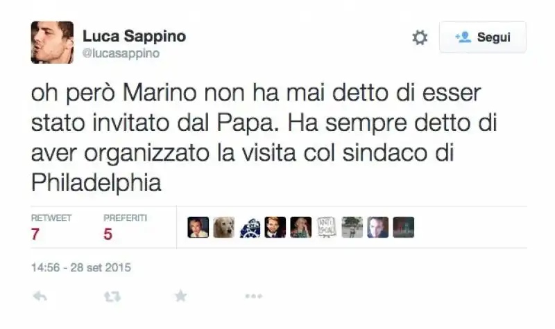 tweet in difesa di marino 