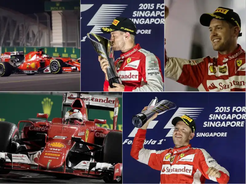 VETTEL FERRARI SINGAPORE 9