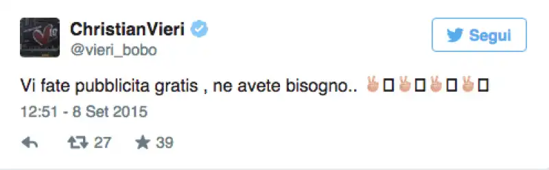 VIERI TWEET 1