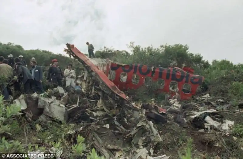 volo avianca precipitato nel 1989 con 107 persone