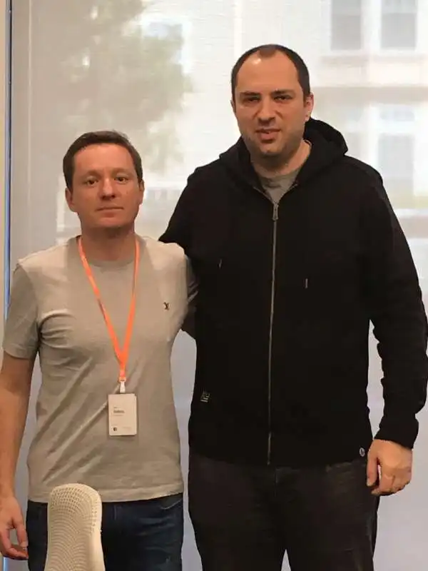 Andrea Ceccherini e Jan Koum