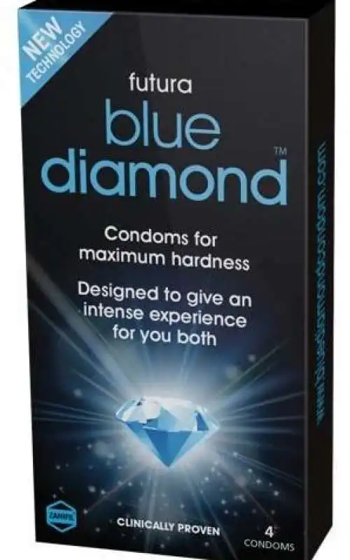 condom blue diamond