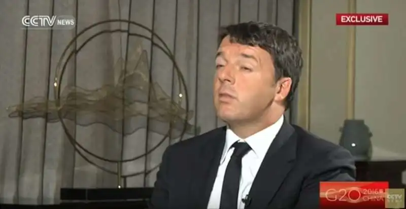 intervista di renzi alla tv cinese 6