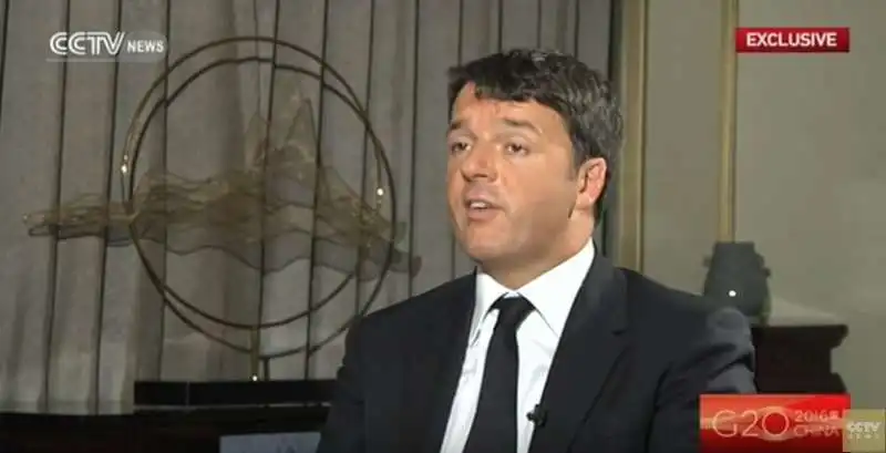 intervista di renzi alla tv cinese 9