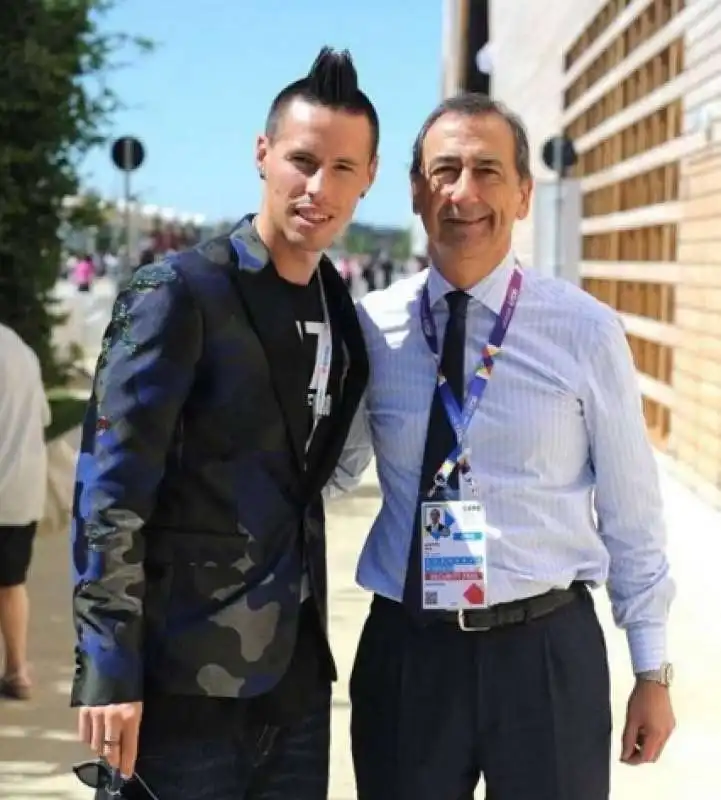 marek hamsik e giuseppe sala