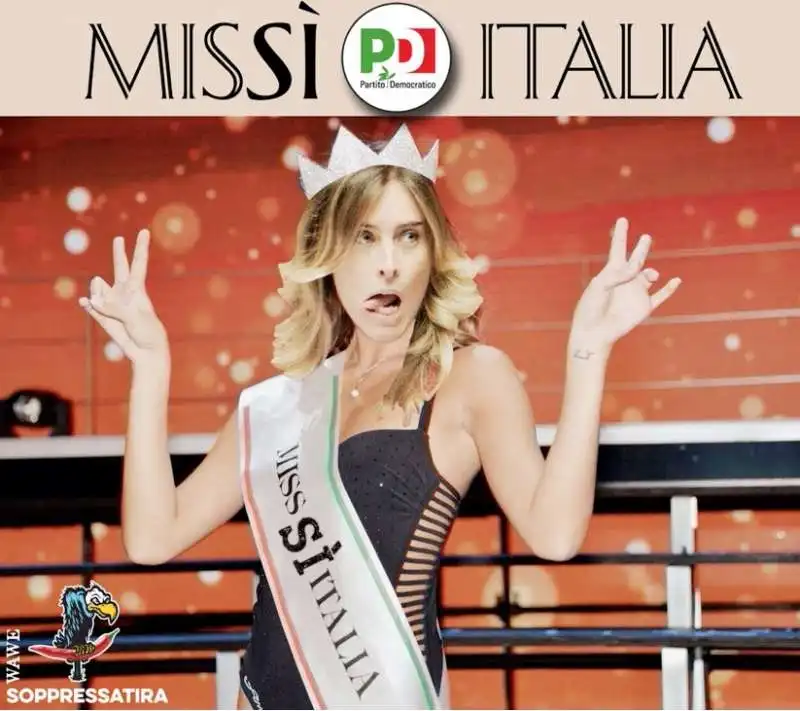 maria elena boschi versione miss italia