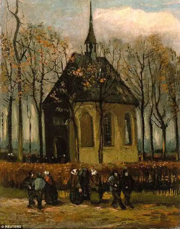 'una congregazione lascia la chiesa riformata di nuenen' van gogh