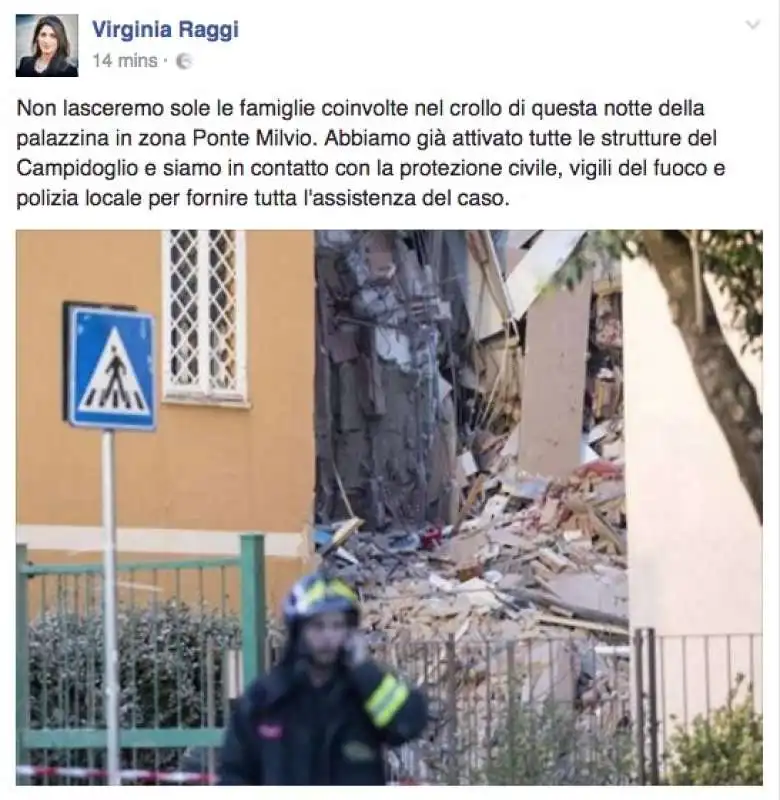 virginia raggi e la palazzina di ponte milvio