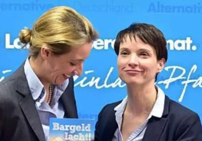 ALICE WEIDEL E FRAUKE PETRY 