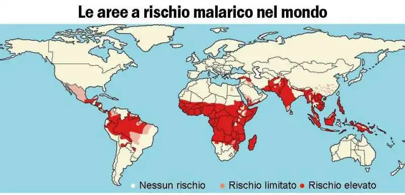 aree a rischio malaria