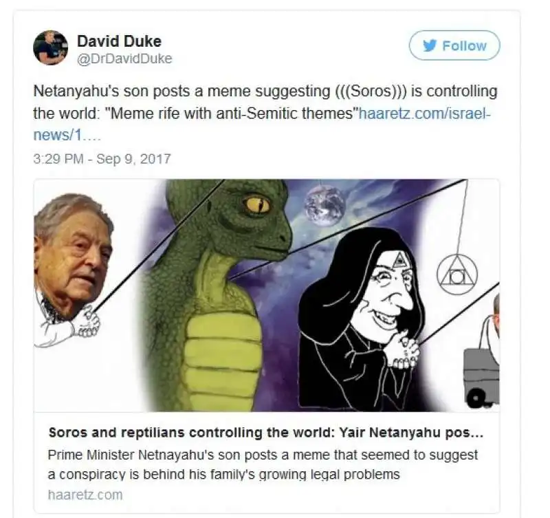 david duke ex leader ku klux klan ripubblica la vignetta