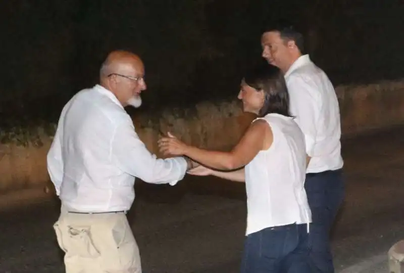 DEBORA SERRACCHIANI MATTEO E TIZIANO RENZI ALLA FESTA DELL UNITA DI RIGNANO -1