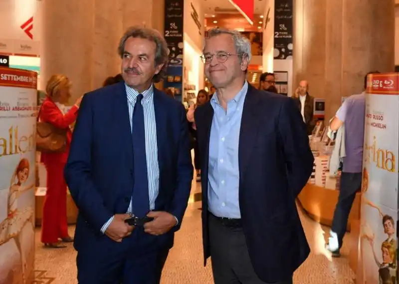 fabio martini con enrico mentana