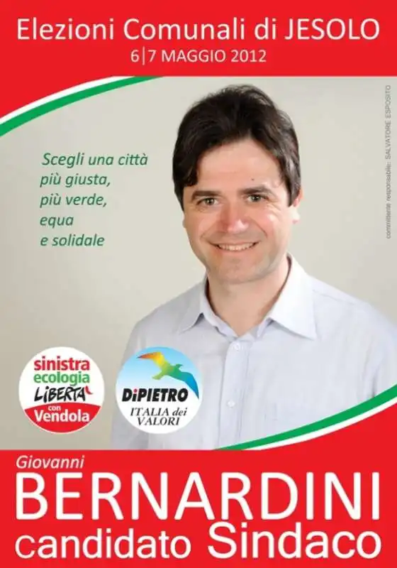 giovanni bernardini candidato sindaco jesolo