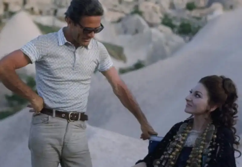 pasolini e la callas sul set di medea 2