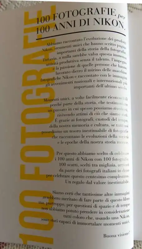 presentazione libro nikon per il centenario fatto dalla nital