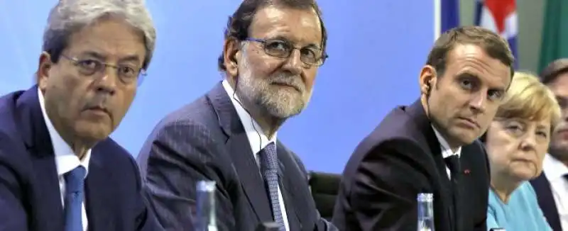 RAJOY GENTILONI MACRON MERKEL