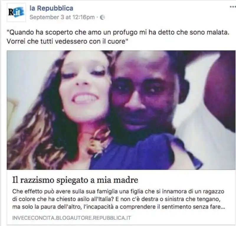 repubblica ha cancellato il link ma non il post su facebook