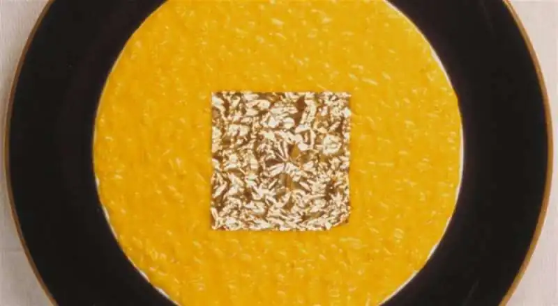 risotto con foglia d oro gualtiero marchesi