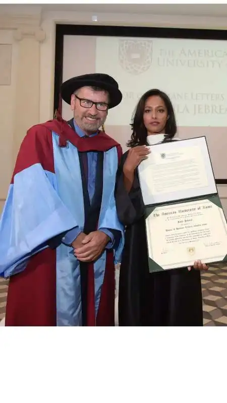 rula jebreal laurea honoris causa all american university di roma