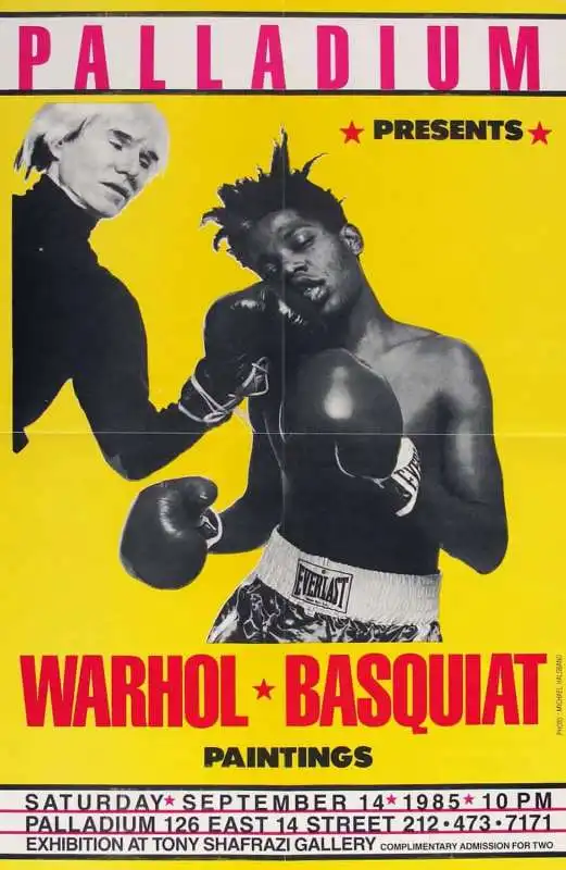 warhol e basquiat 1985 by michael halsband