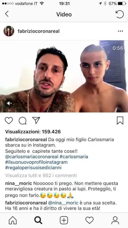 fabrizio corona e carlos 