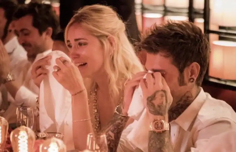 fedez ferragni lacrime al matrimonio