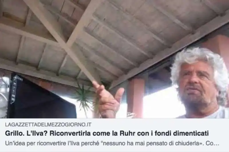 GRILLO SULL ILVA