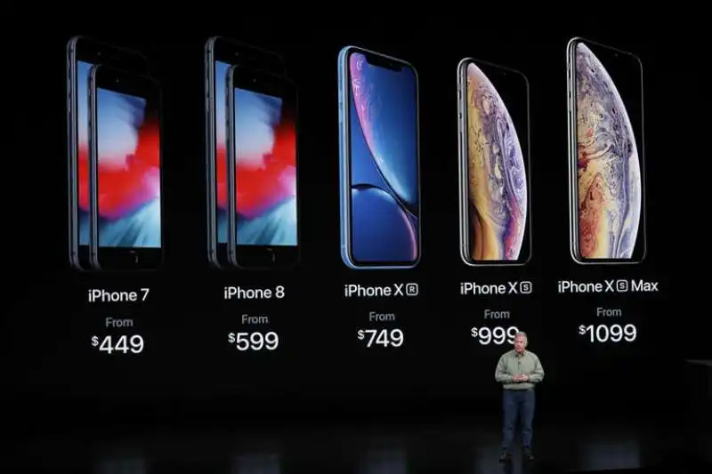 LA GAMMA DI PREZZI DEI NUOVI IPHONE 2018