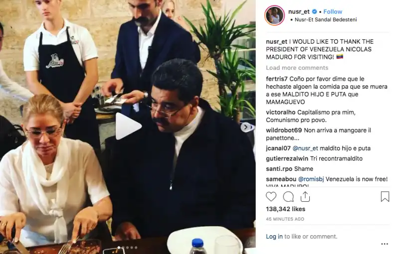 maduro   da salt bae 