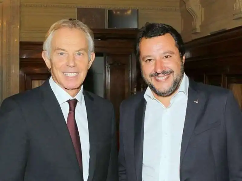 MATTEO SALVINI TONY BLAIR 1