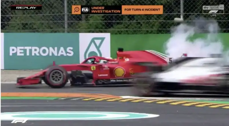 monza incidente vettel hamilton 1