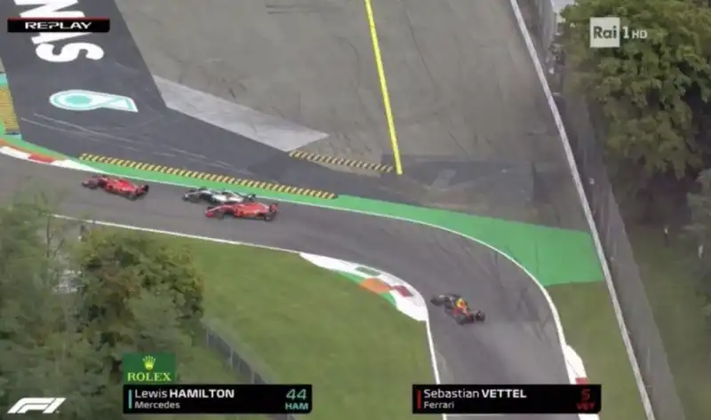 monza incidente vettel hamilton 3