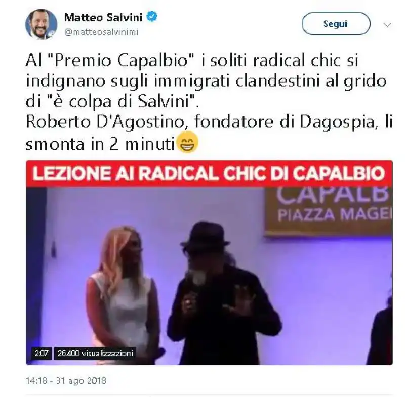 SALVINI DAGO PREMIO CAPALBIO