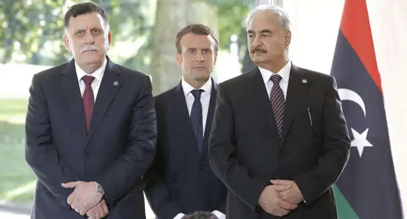 SARRAJ HAFTAR MACRON