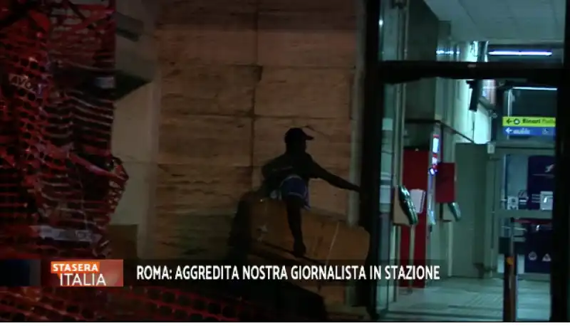 stasera italia giornalista aggredita