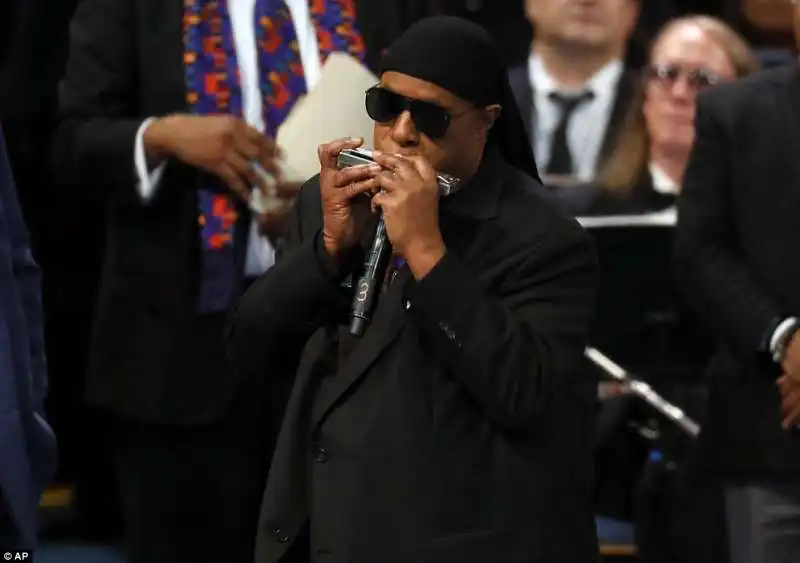 stevie wonder ai funerali di aretha franklin