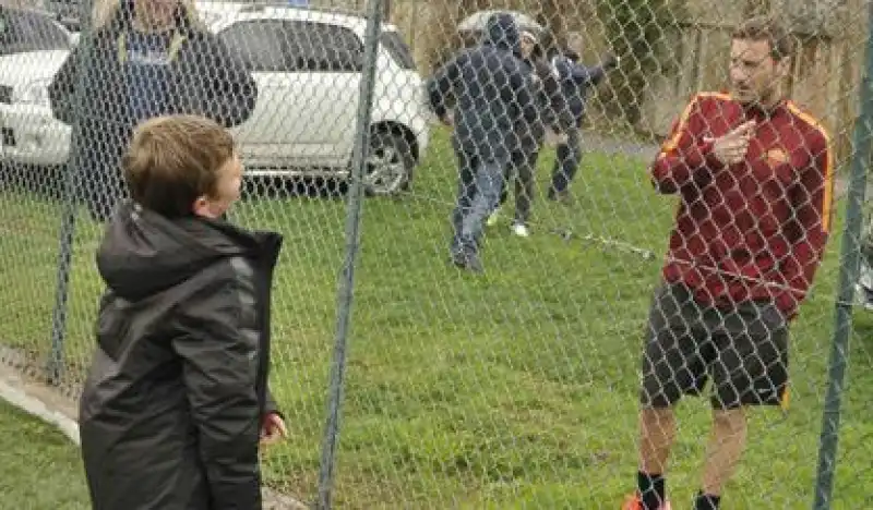 totti e il figlio cristian