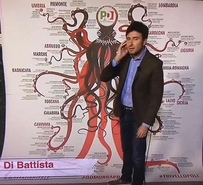 ALESSANDRO DI BATTISTA E LA PIOVRA DEL PD