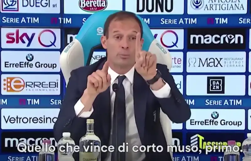 allegri e il 'corto muso'