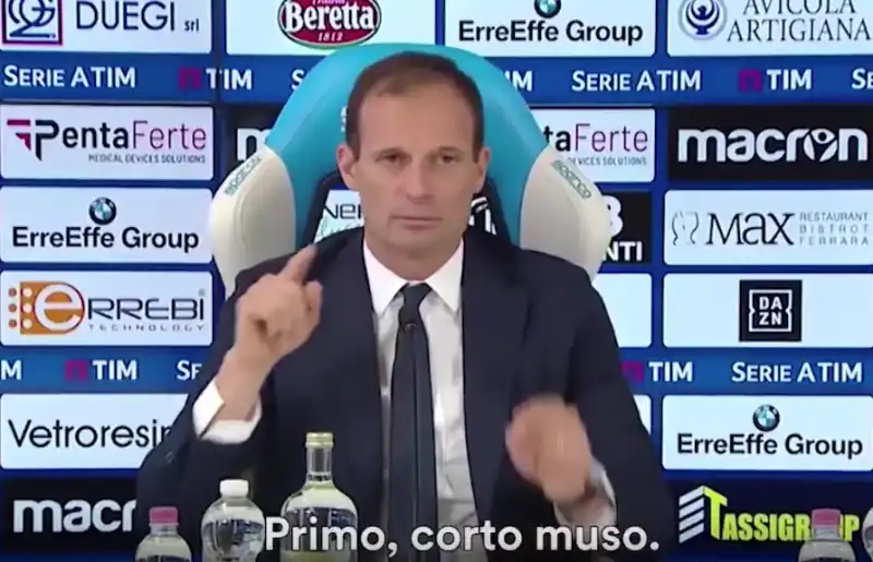 allegri e il 'corto muso'