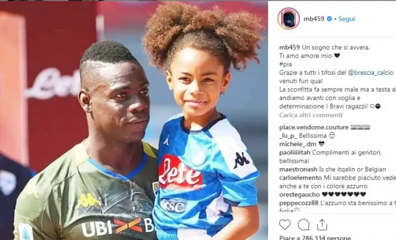 balotelli e la figlia pia