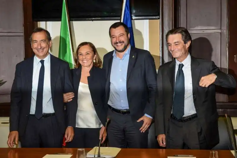 beppe sala luciana lamorgese matteo salvini attilio fontana 