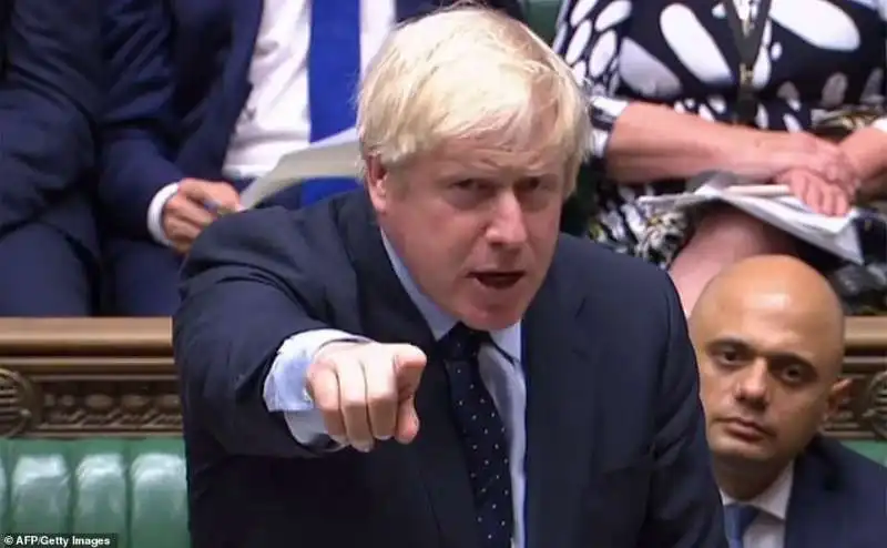 boris johnson alla camera dei comuni