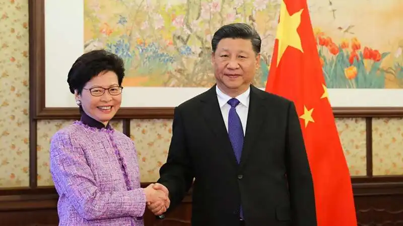 carrie lam xi jinping 2